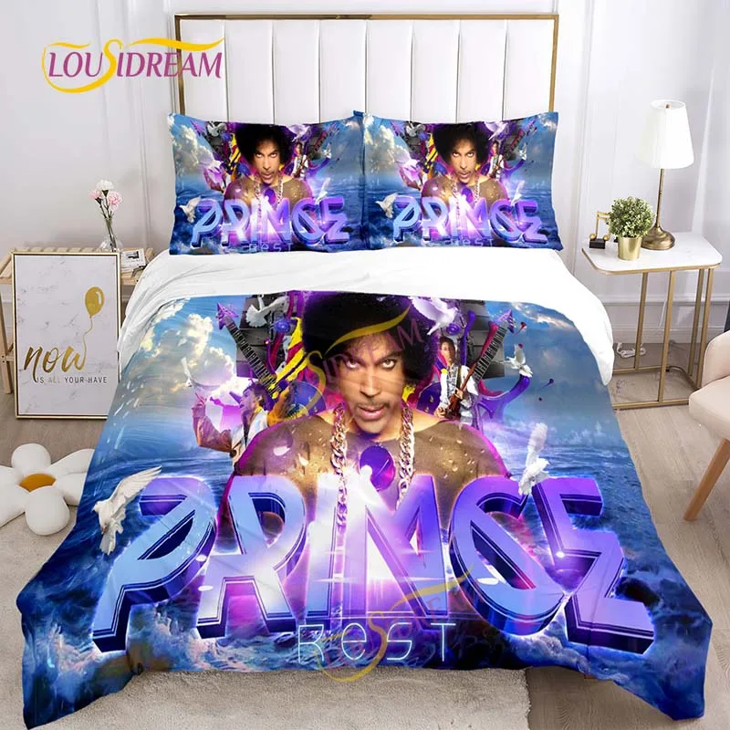 American singer Prince Rogers Nelson homemade bedding set Soft duffel cover pillowcase music sheet set