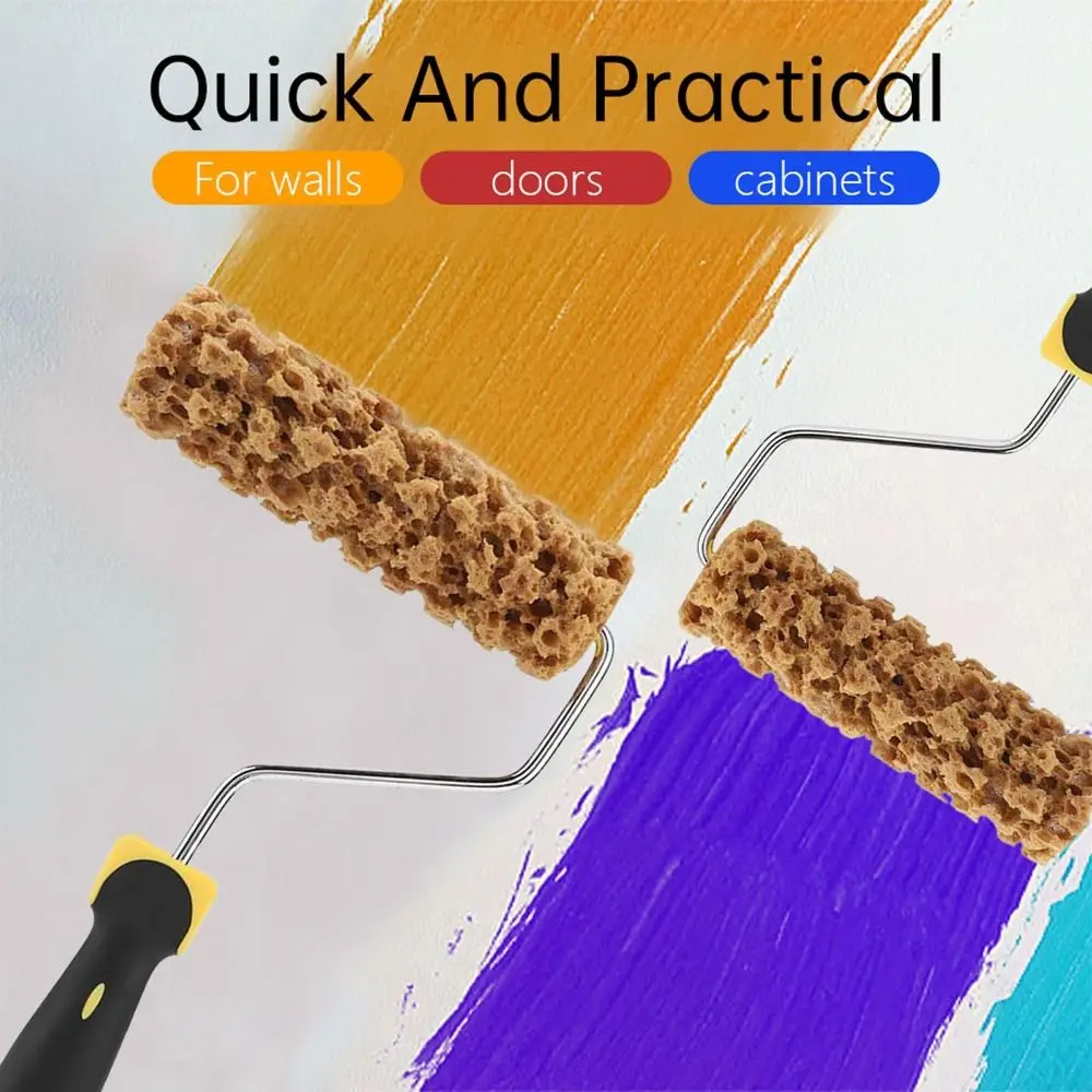 With Handle Texture Pattern Paint Roller Texture Tool M 60 Seaweed Sponge Roller Brush Pattern Tool M 80