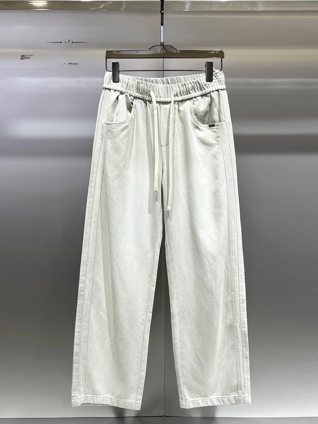 

Spring Summer Faion Lazy Sle Men's Loose Comfortable Straight Leg Wide Leg Pants Casual Trousers Versatile Trendy Long Pants