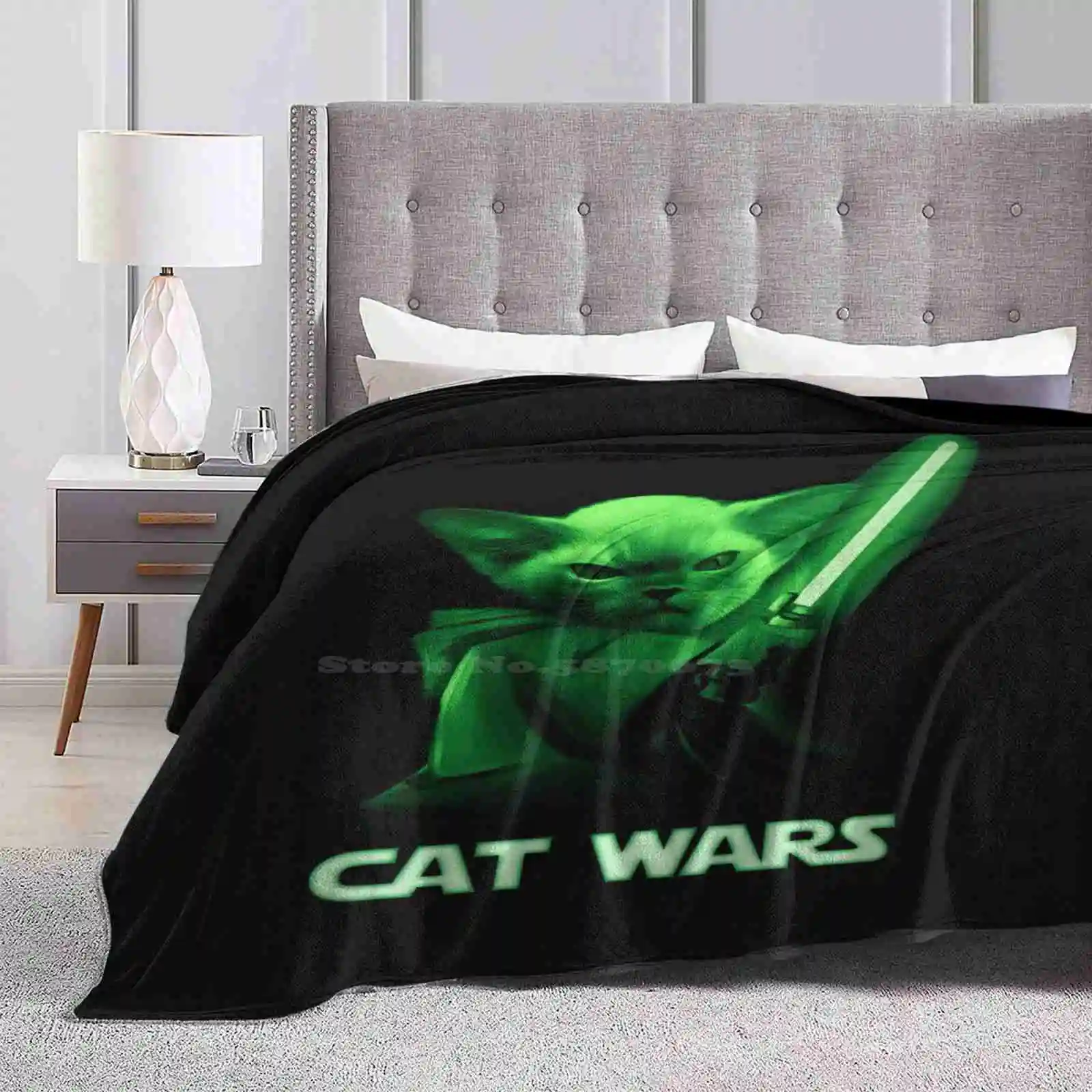 Cat Wars Soft Warm Throw Blanket Star Cat Wars