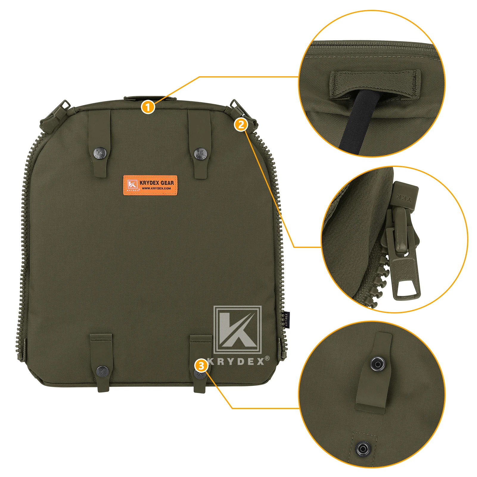 KRYDEX Tactical Zip-on Panel B - Hydration Vest ulasan dan harga