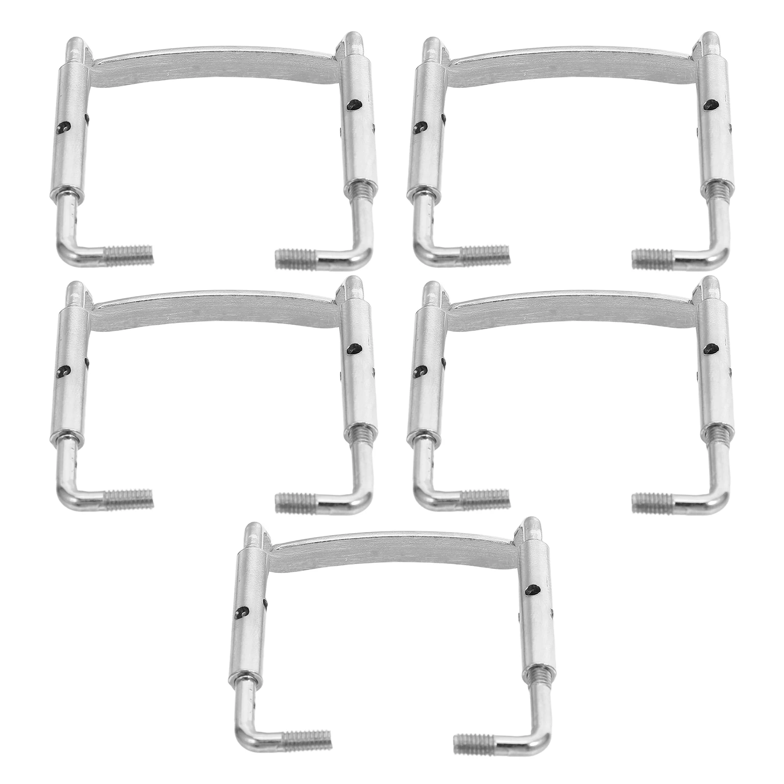 

5 Pcs Instrument Chinrest Screws Metal Violin Parts Replacement Silver Accessories Repair