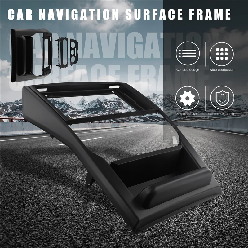 

A99F-9 Inch Car Fascia Radio Panel For Mahindra Scorpio S6 2018+ Dash Kit Install Facia Console Bezel Adapter GPS Plate Cover