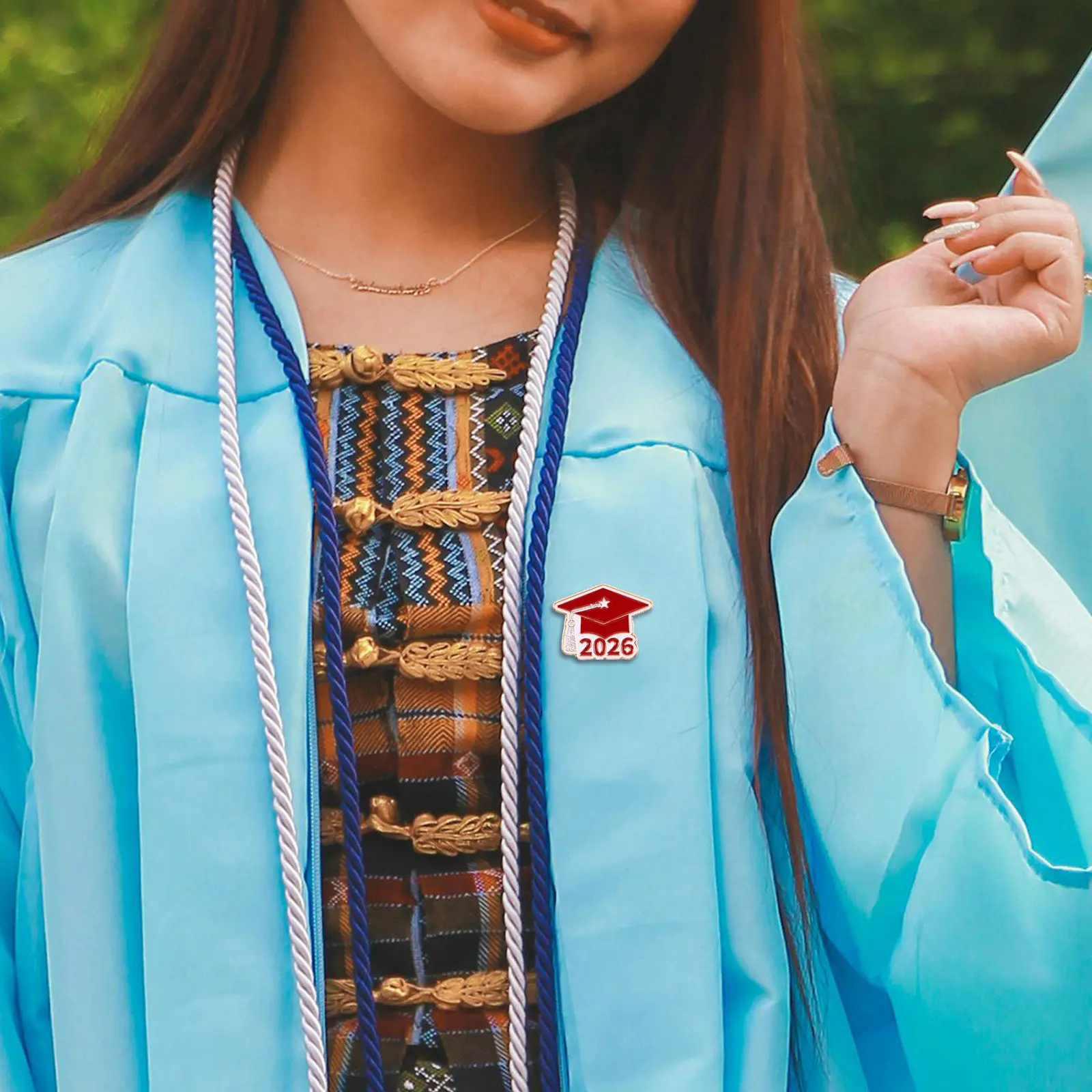 8Pcs Graduation Lapel Pins Memorial Brooches for Graduation Party Favours 2026 Graduate Cap Badge Student Teacher Accessories