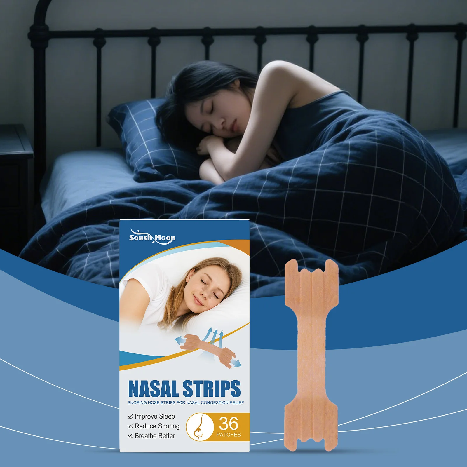 

Breath Nasal Strips Right Way Stop Snoring Anti Snore Nose Strip Easier Better Breathing Good Sleeping Patches