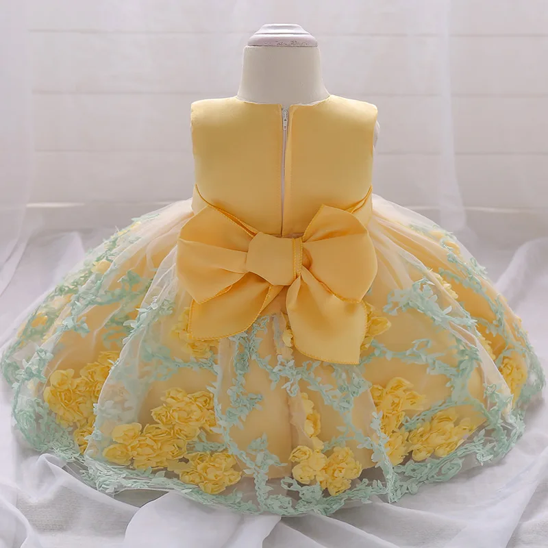 Vestido de fiesta de princesa para niña, ropa de bautizo para niño, 1 año, fiesta de cumpleaños, boda, 3-24 meses, 2024