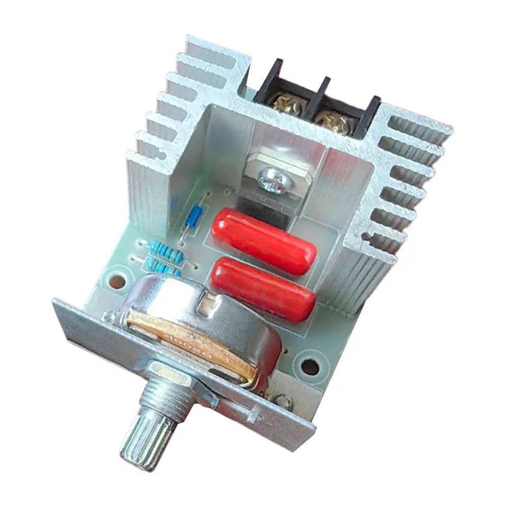 AC 220V 2000W SCR High Power Electronic Voltage Regulator Module Adjustable Motor Speed Controller 25A with Speed Control Knob