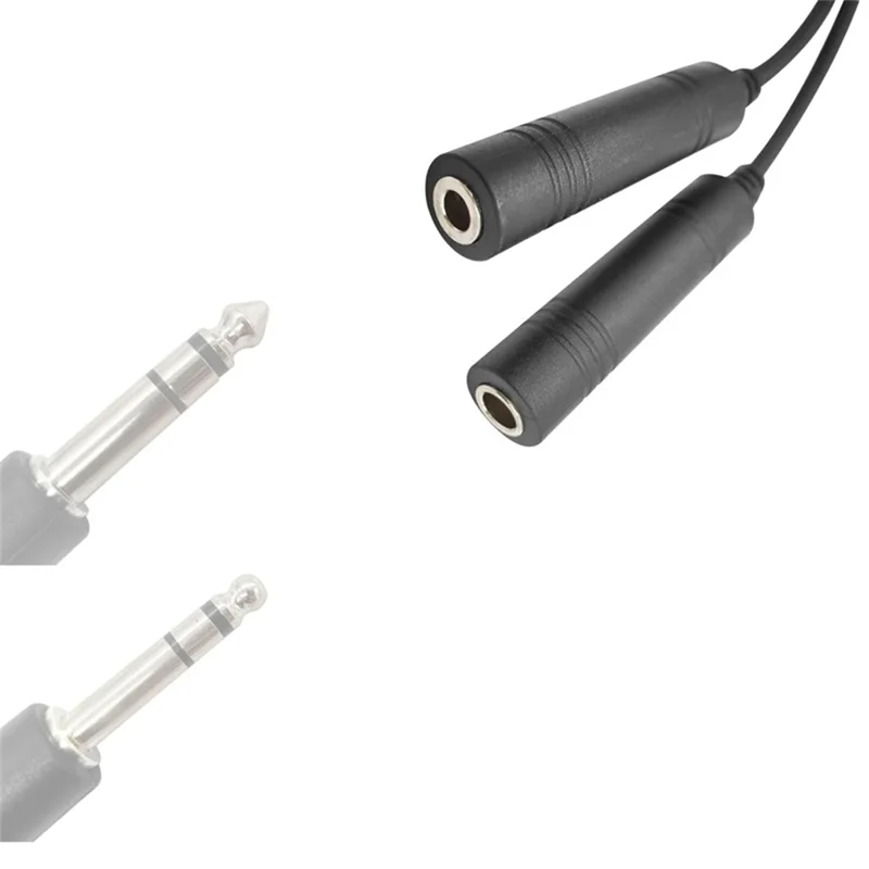 General Aviation Headphone To 2-Pin Pilot Headset Connector Convert Cable GA Dual Plugs For Baofeng UV-5R 888S Kenwood Models