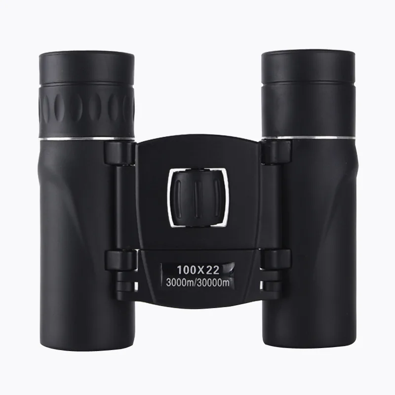 100x22 Mini Portable Hd Binoculars 30000m Long Range Folding Bak4 Fmc Optics For Hunting Sports Outdoor Camping Travel