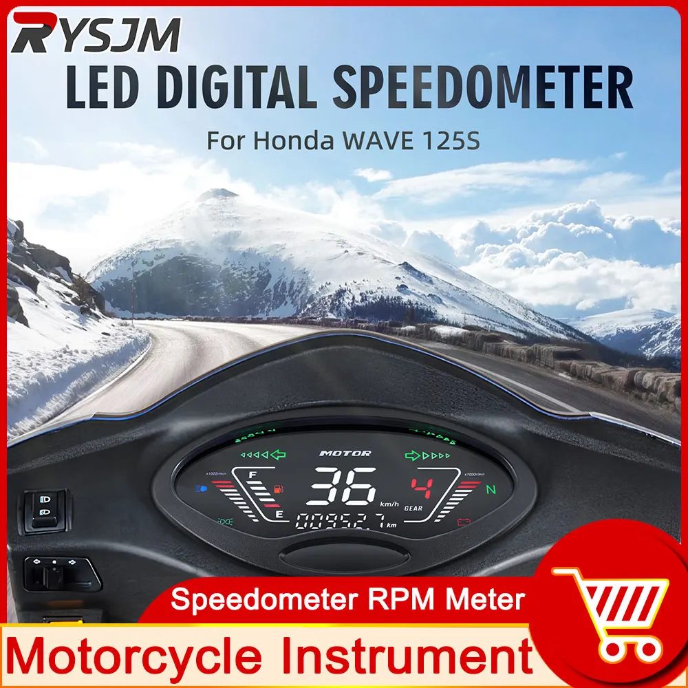 Digital Motorcycle Instrument Speedometer For Honda Charisma 125 X & D Wave125S innovation 125 NOVA 125 DIGITAL METER RPM Meter