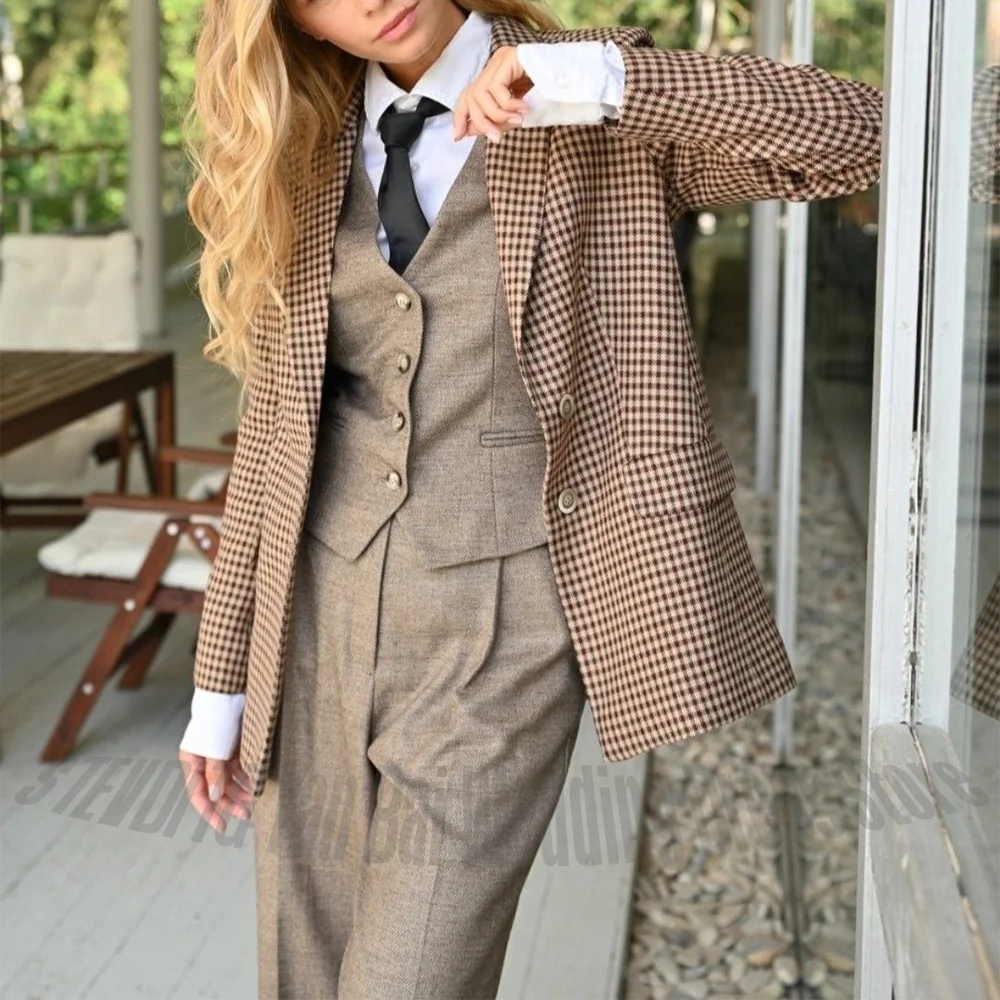 

Модный хит продаж: женский деловой костюм-тройка (однобортный, высокое качество, повседневный стиль), элегантный и шикарный комплект женской одежды