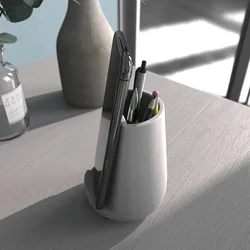 Pen Holder Mobile Phone Holder Concrete Mold Round Resin iPhone Holders Business Card Organizer Gypsum Cement Silicone Mould