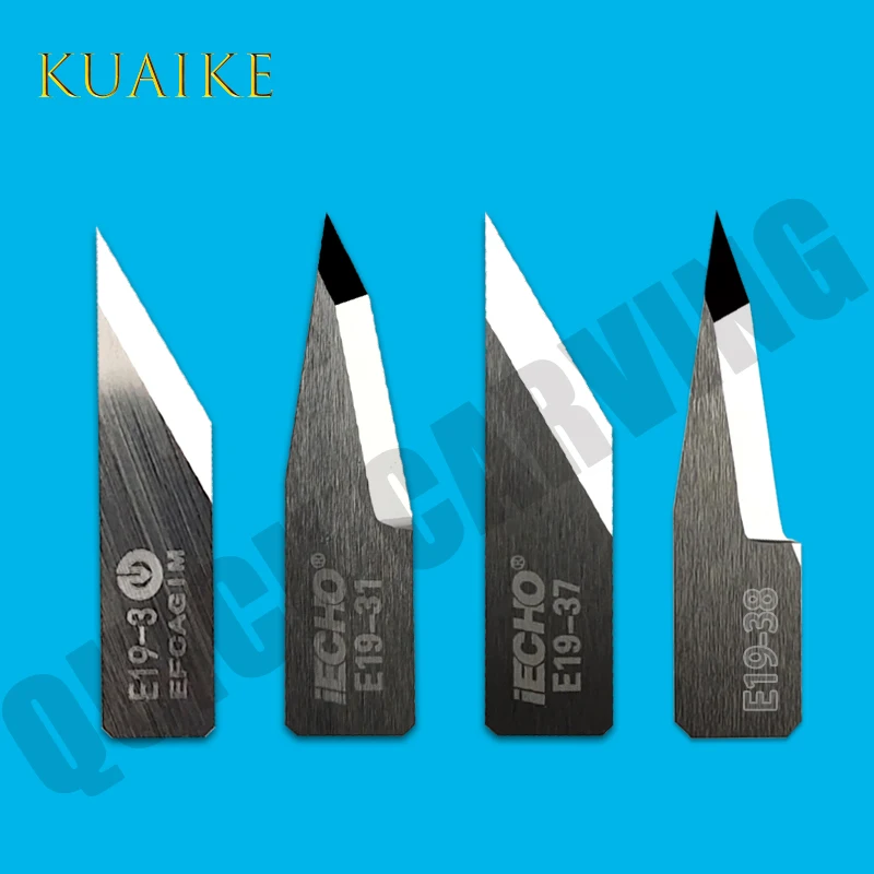 10PCS IECHO E19-38 E19-33 E19-31 E19-37 E19-2 E19-3 Carbide Vibrating Oscillating Knife Vibration Cutter Cutting Blade for Cnc