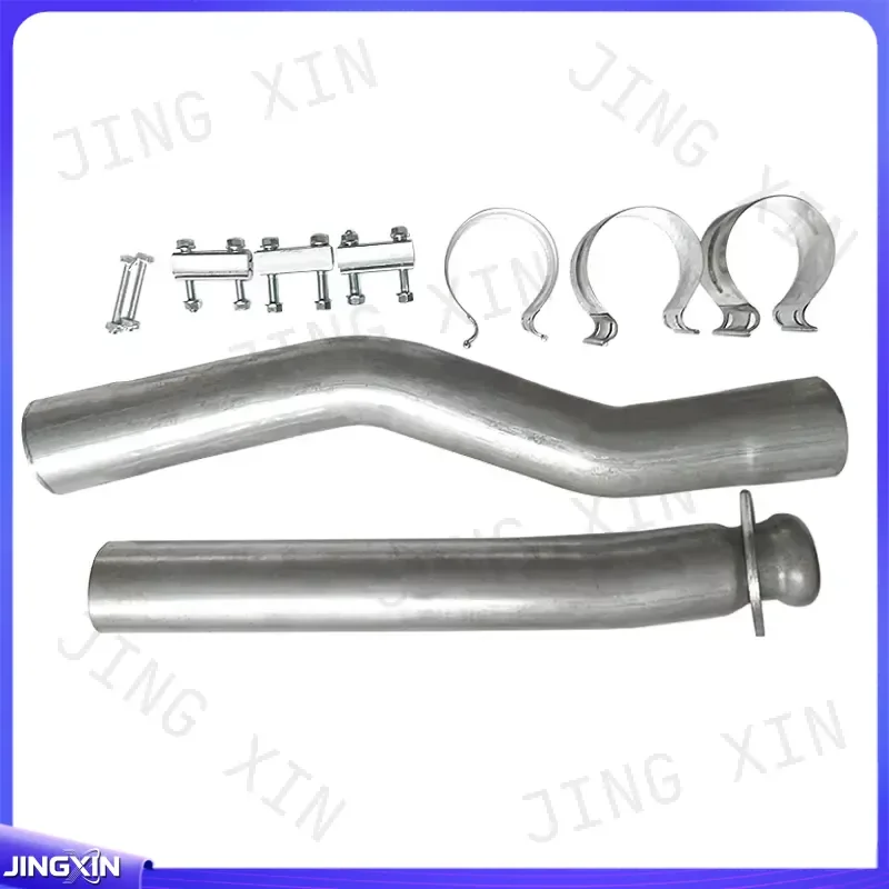 Custom for SS409 3.5 Inch Exhaust Pipe Kit Compatible with 2003-2007 F250 F350 6.0L Powerstroke Diesel Truck Muffler view 2