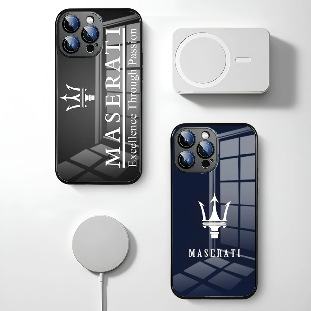 Maisto M-maseratis Sports Car Phone Case Magnetic For Iphone 16 15 13 12 14 11 Pro Max Mini X Xr Xs 8 7 Puls 6 100% Brand New An