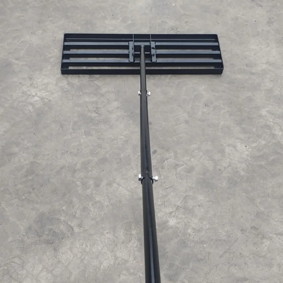 

2025Lawn Leveling Rake, Stainless Steel, Adjustable Handle Lawn Leveler Rake for Backyard, Garden, Golf Course, Farm