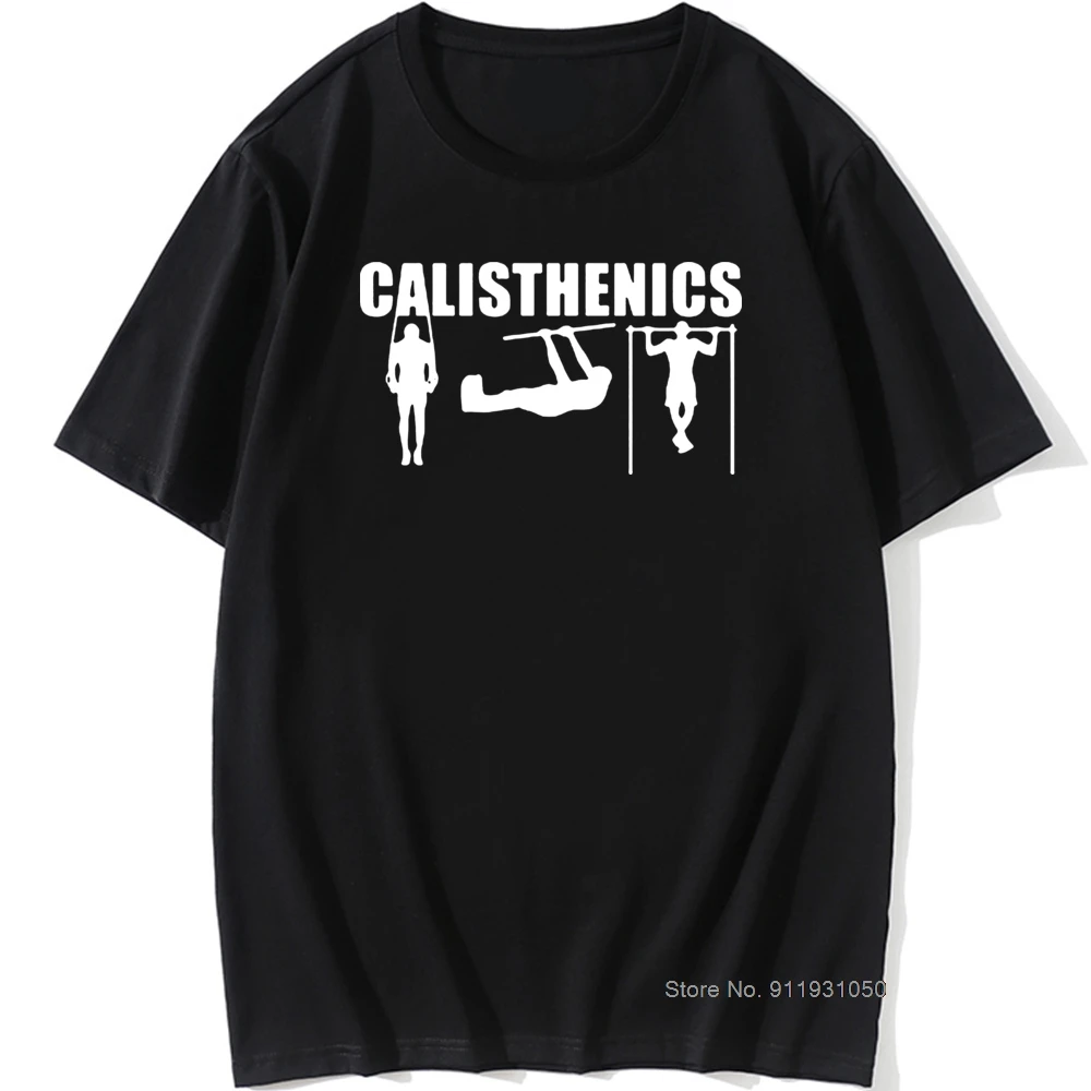 

Cool Calisthenics T-shirt Mens Casual Harajuku Cotton Tshirt Vintage O-Neck Print T Shirt Bodybuilding Sports Tee Tops