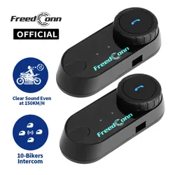 FreedConn motocicleta Bluetooth casco auriculares Moto 1000M intercomunicador inalámbrico FM Radio Moto auriculares interfono música compartir