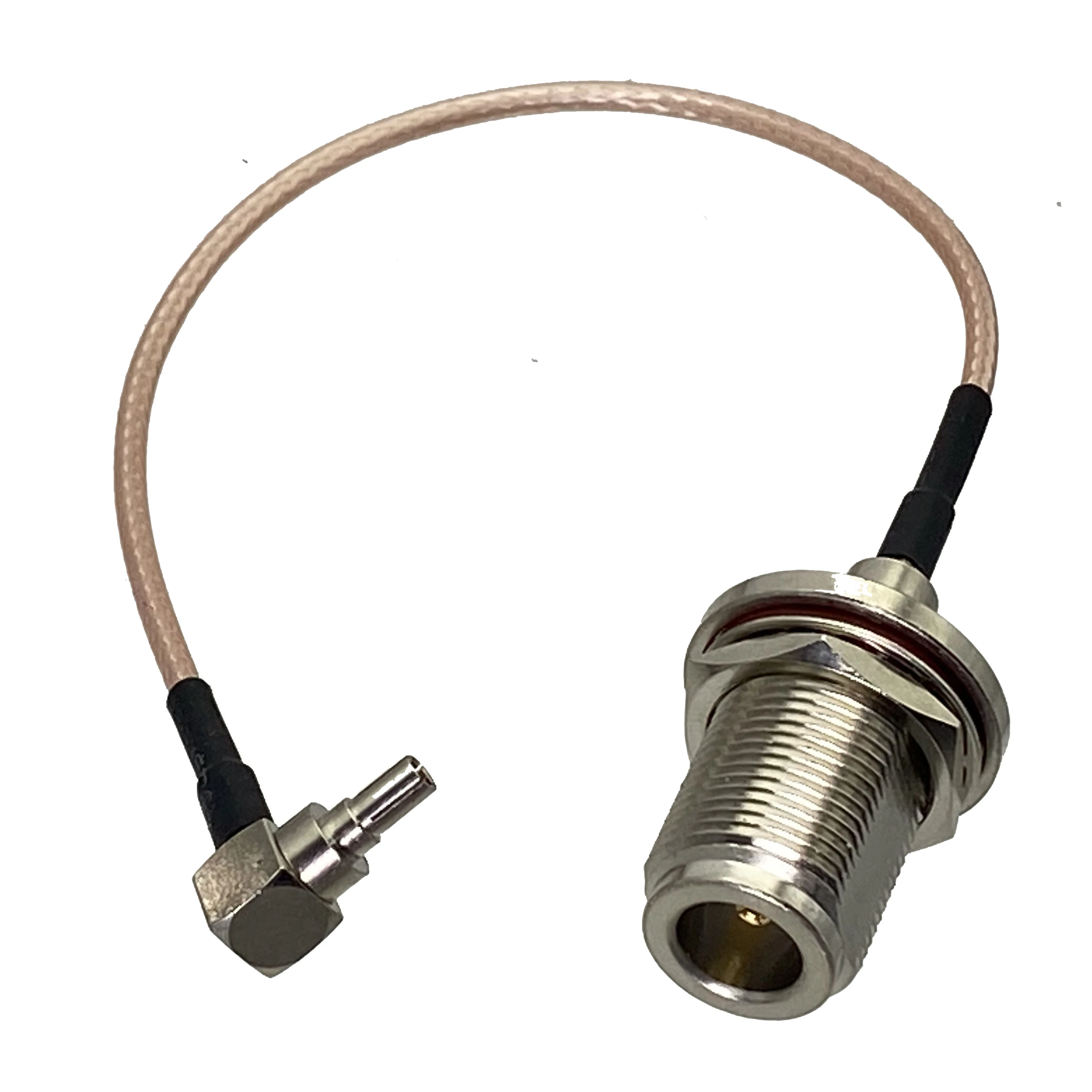 RG316 Cable N Female Jack Bulkhead to CRC9 Male Plug Right Angle Connector RF Coaxial Pigtail Jumper Adapter Wire New 4inch~5M