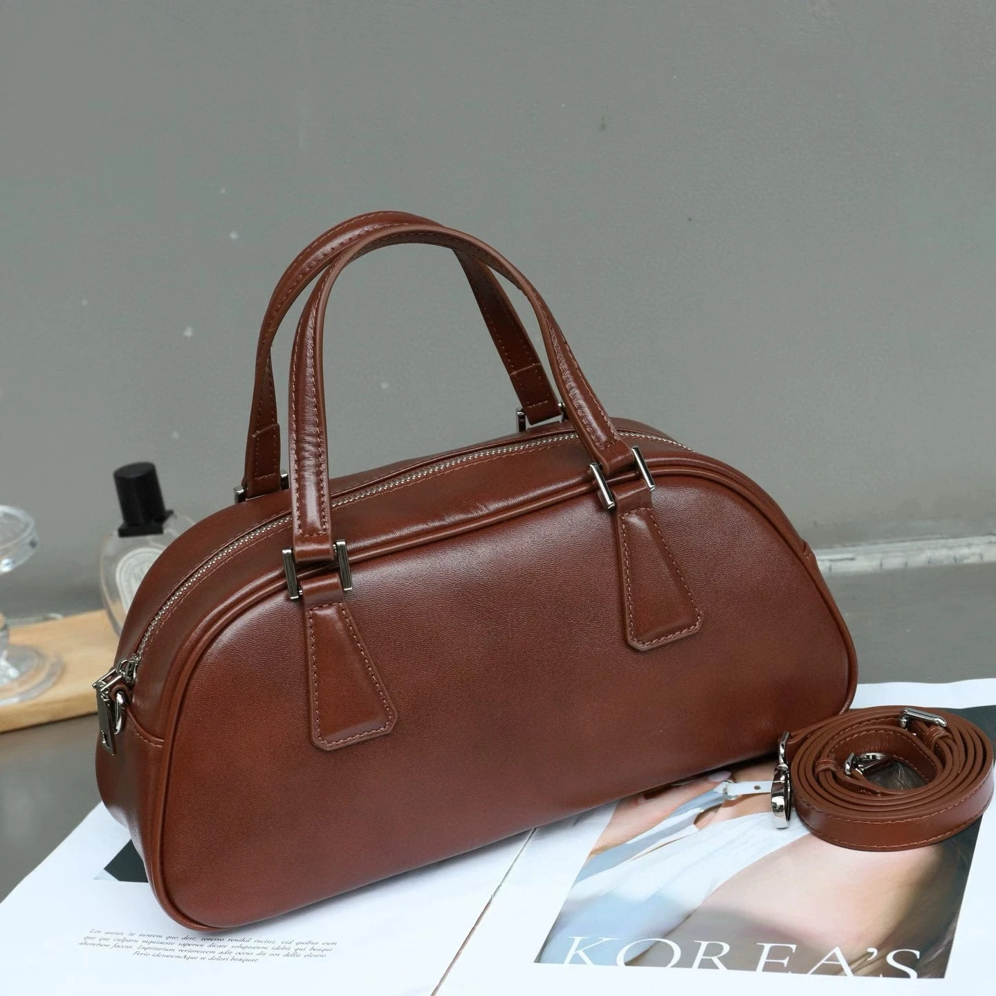 

Женская сумка из натуральной кожи Oilwax 2026: Новая модная сумка-тоут из воловьей кожи, на плечо или через плечо