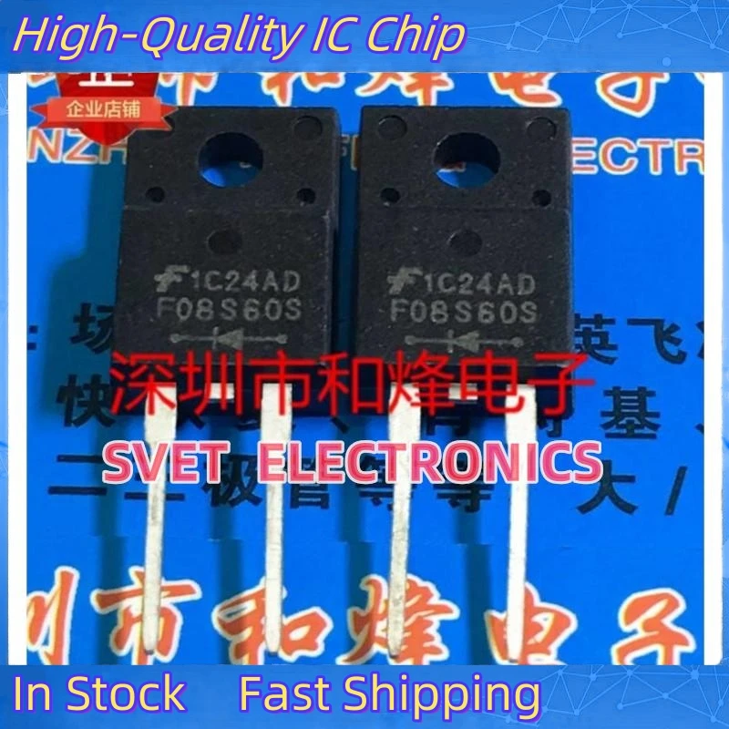 10PCS-50PCS  F08S60S FFPF08S60STU  TO-220F 8A 600V  Original In Stock   Can Be Purchased