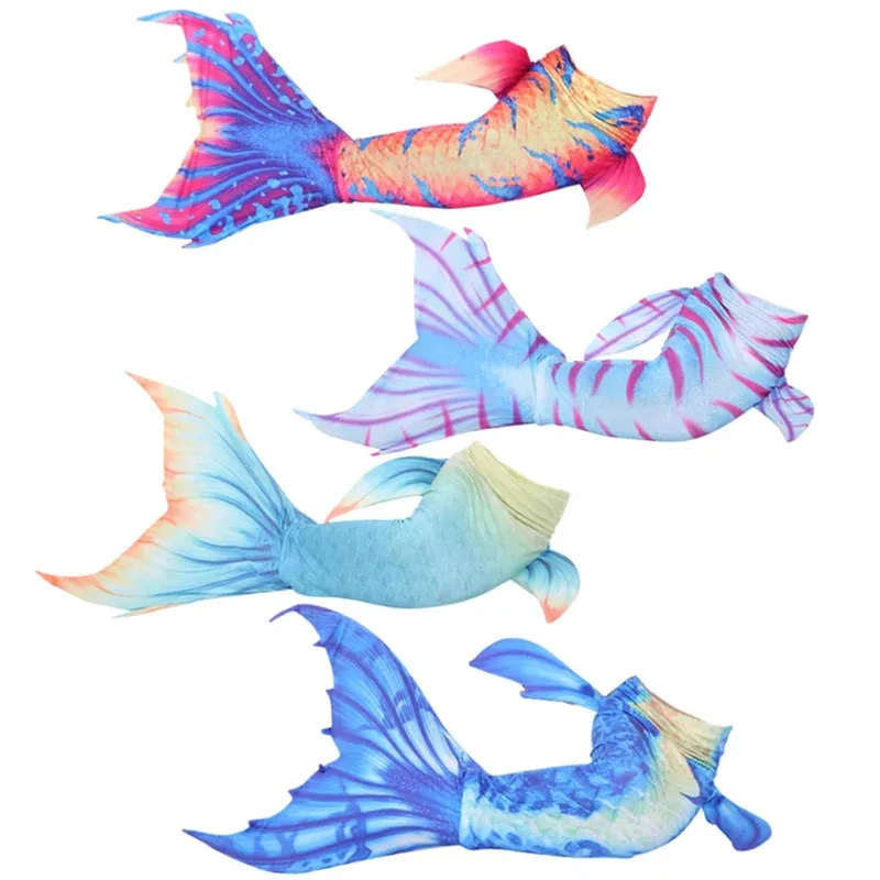 

3-13 Years Girls Mermaid Cosplay Swimsuit Children Beach Pool Party Costume Swimming Bathing Suit Mono Fins