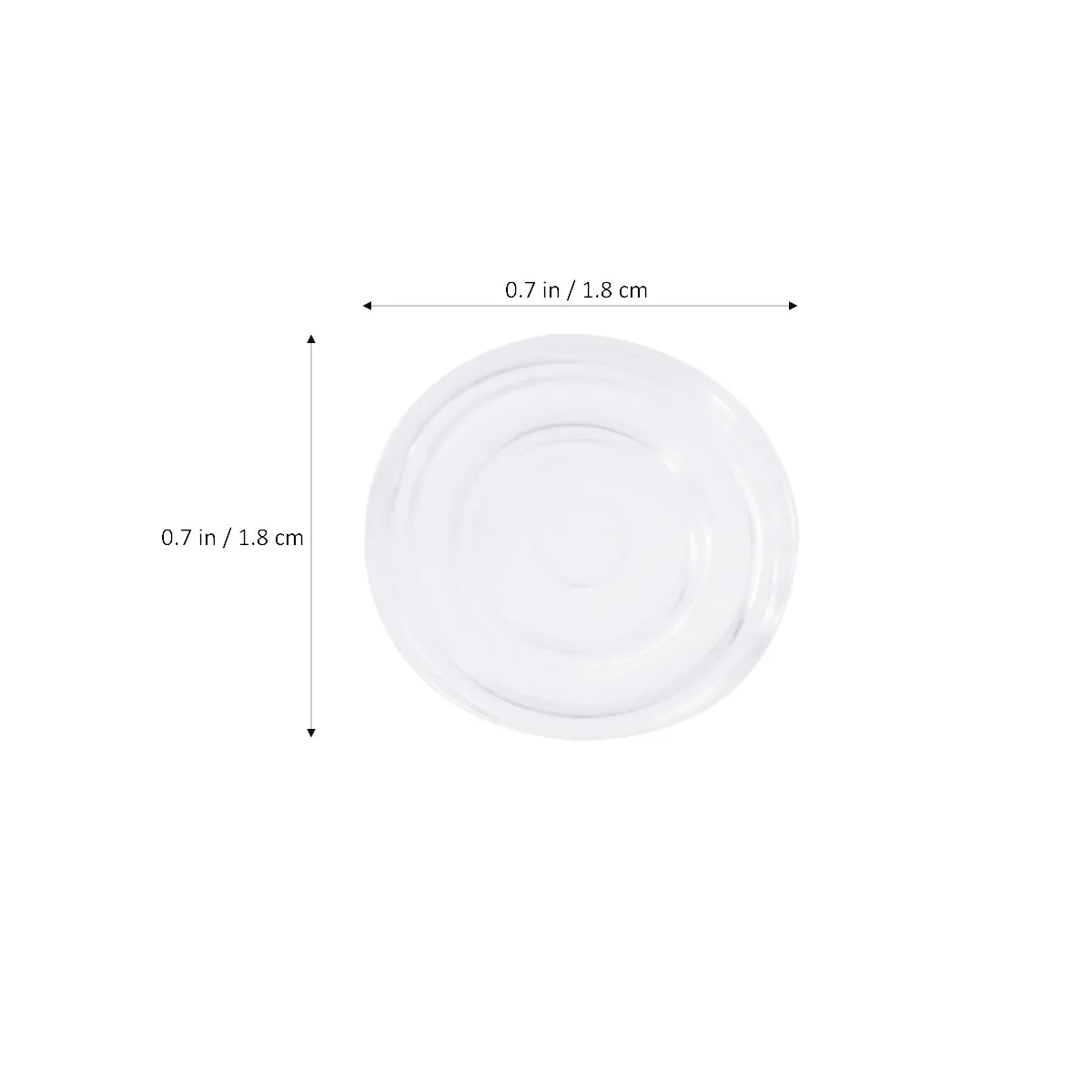 

20pcs 1.8X0.2Cm Clear Furniture Chair Table Anti Feet Pads Floor Protector Non Noise Mats Skid Proof Rubber Bumpers Glass