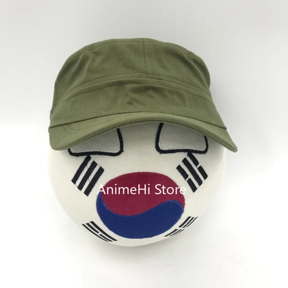 لعبة دمية بولندبول القطيفة كوريا الجنوبية وقبعة عسكرية كور كونتري بولز بلوشيز كوسبلاي للهدايا 20 سم
