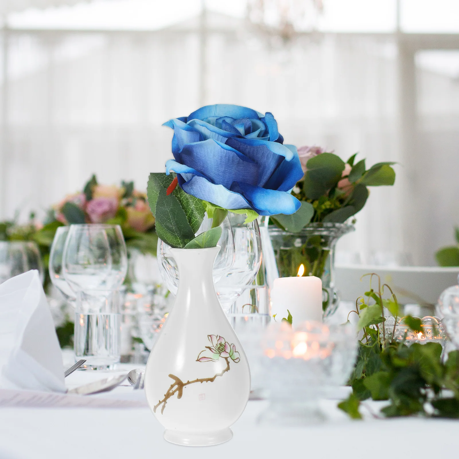 

Artistic Ceramic Aromatherapy Vase Small Decorative Ceramic Flower Holder Desktop Vase Ornament Floral Arrangement Holder