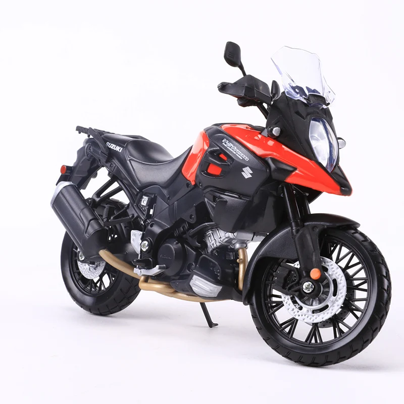 Maisto-modelo de coche de motocicleta, colección de maquetas de coche de aleación, 1:12, SUZUKI v-strom 1000