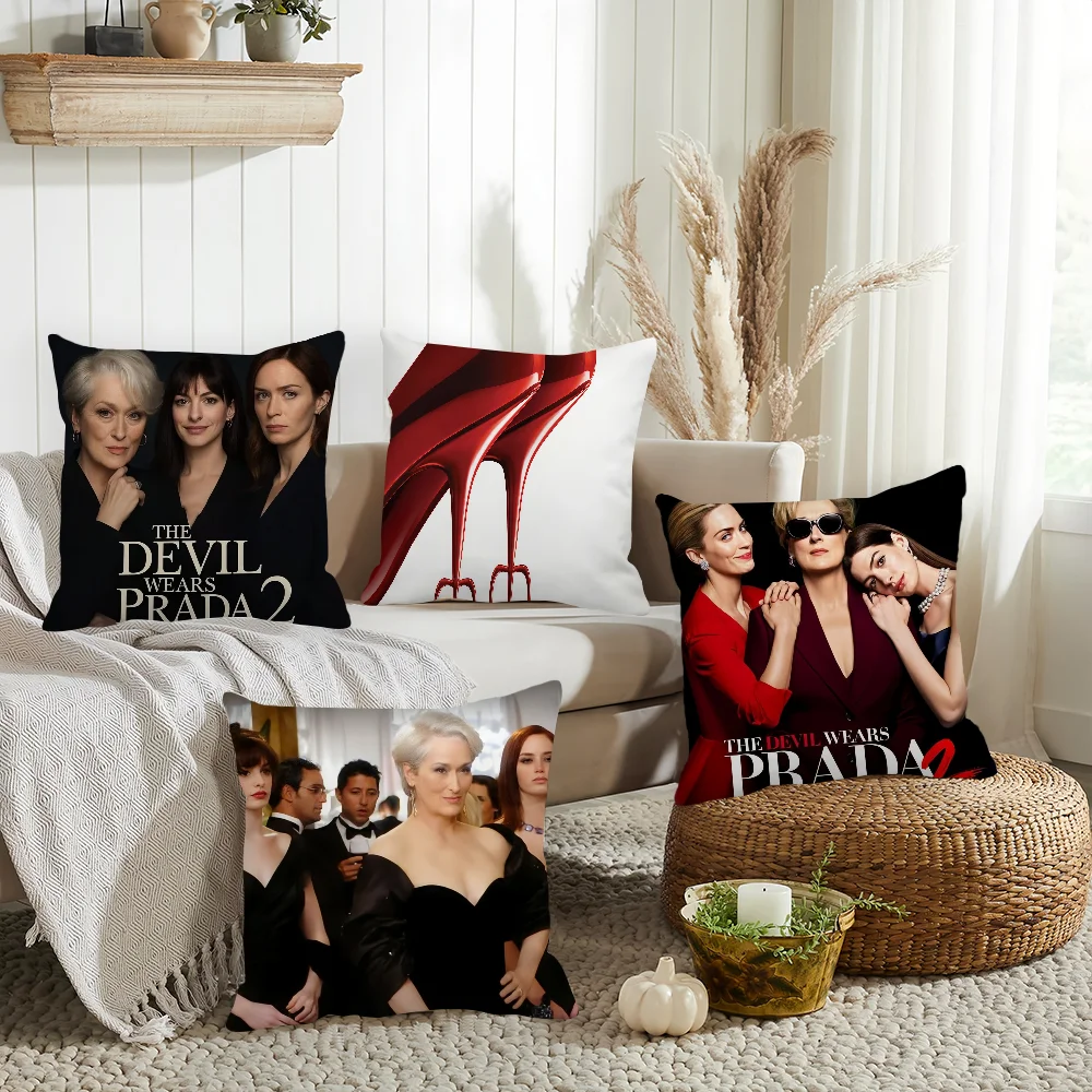 

Film The D-Devil W-Wears P-Prada 2 Pillow Case Home Cushion Cover Suitable For Office Sofa Car Suitable For All Seasons