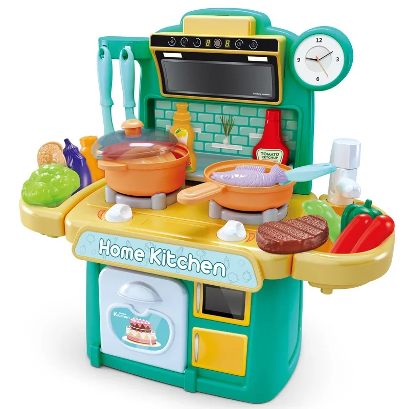Ensemble de jouets de cuisine familiale pour enfants, marmite pour bébé fille, garçon et fille, simulation de cuisine, ustensiles de cuisine
