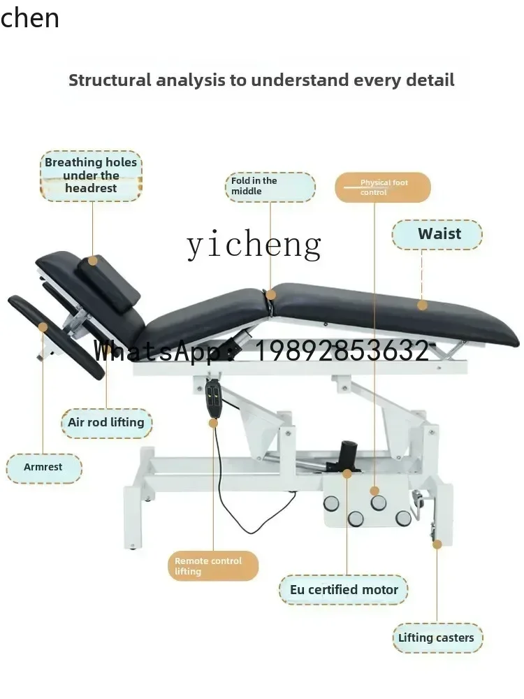 electric chiropractic bed traditional Chinese medicine bone massage bed reduction manual lifting bed multi-function