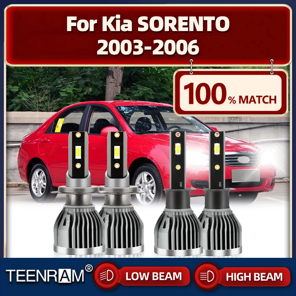 

240W High Power Car LED Headlights 40000LM CSP Chips Auto Front Lights 12V 6000K White For Kia SORENTO 2003 2004 2005 2006