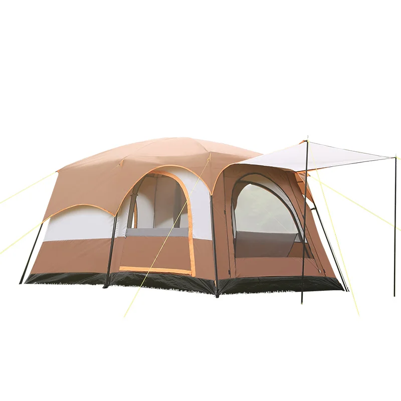 

Modification High Quality Polyester Camping Tents Outdoor 8-12 Person Winter Tent Roof Tent With 2 Bedroom and 1 Living Room