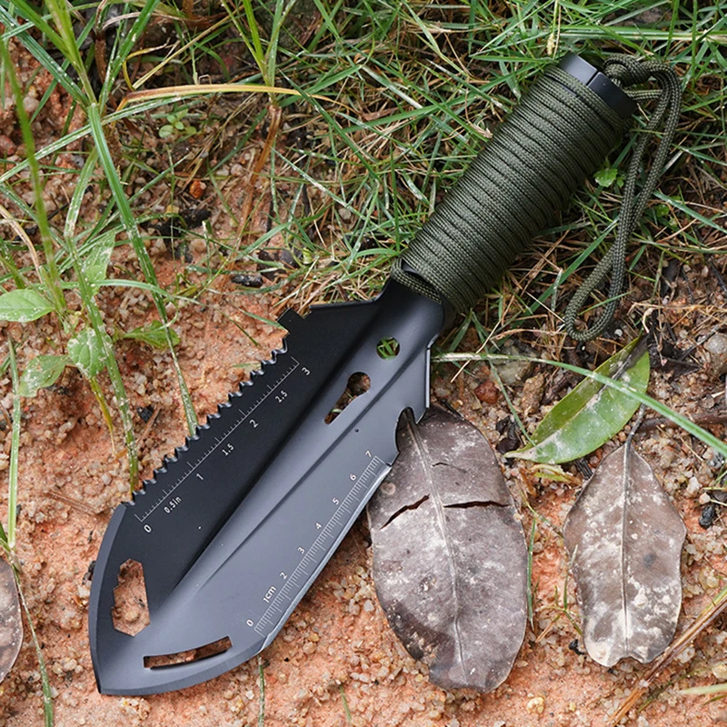 Camping equipment shovel Outdoor Multi-functional Portable spatula Field Survival Tools Stainless Steel Tactical Hand Shovel