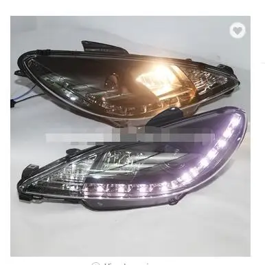 

For PEUGEOT 206 Head Lamp Angel Eyes V2 Type