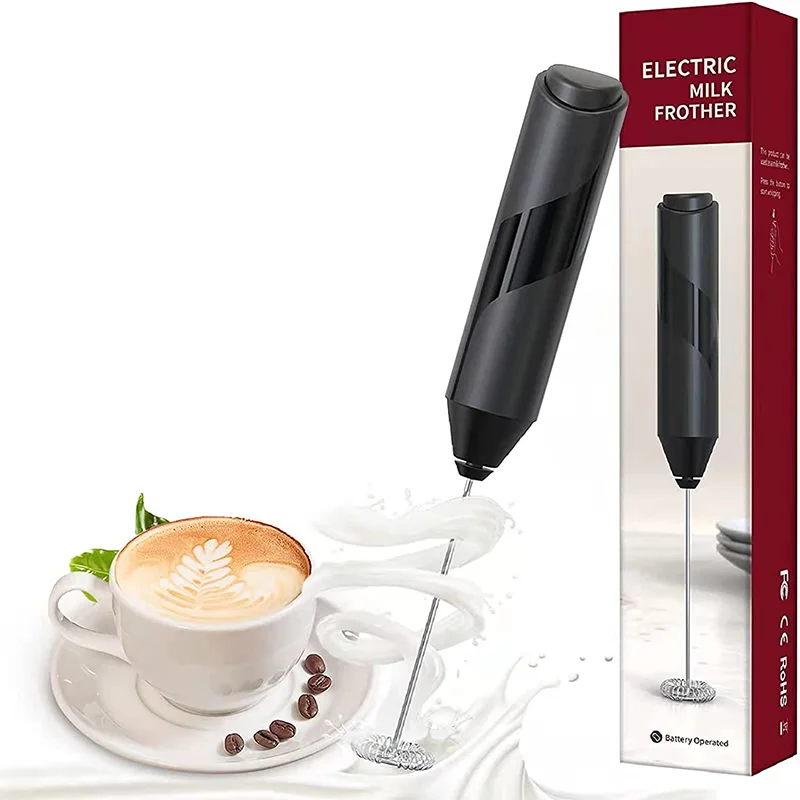 Mini elektryczny spieniacz do mleka Blender bezprzewodowy ubijaczka, rózga kawy ręczny trzepaczka do jajek Cappuccino spieniacz mikser kuchnia