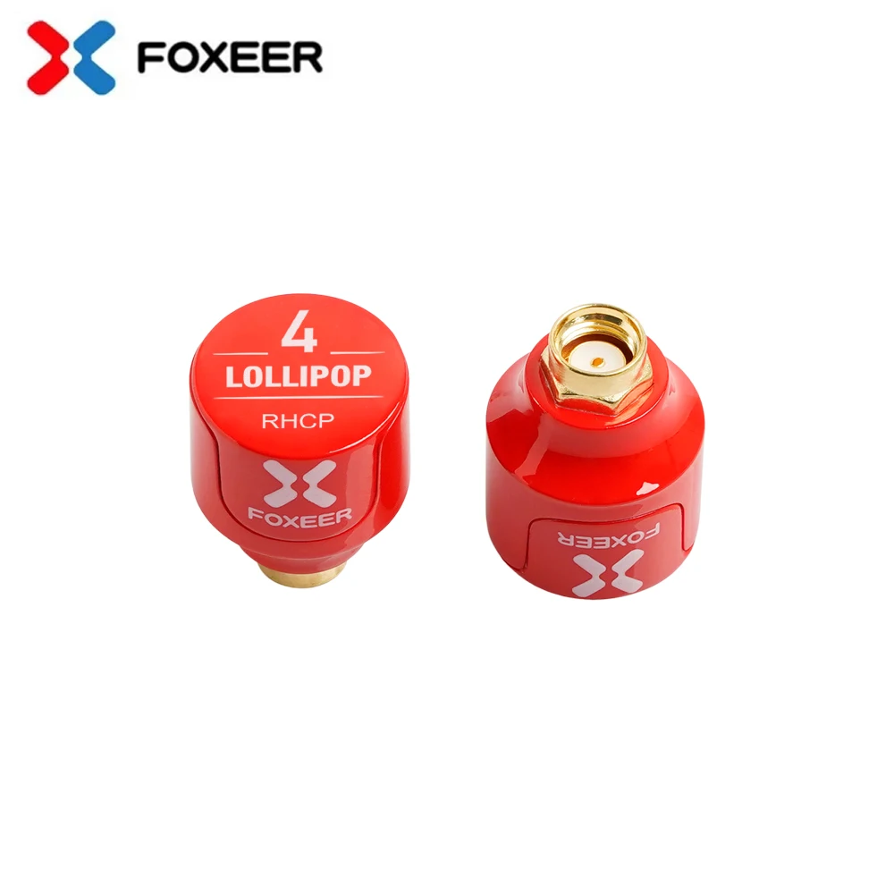

2PCS Foxeer Lollipop 4 Stubby 5.8G 2.6Dbi Omni FPV Antenna LHCP RHCP SMA RP-SMA for RC FPV Freestyle Monitor Goggle DIY Parts