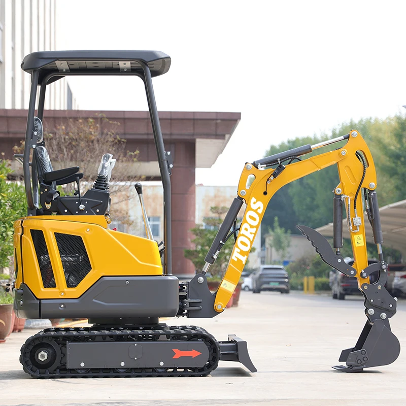 Euro 5 mini excavator 1.6 ton ce epa certified garden farm Customized crawler small digger micro excavator