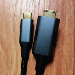 Kabel USB C Mini HDMI typu C do MINI HDMI 4K usb c do mini hdmi konwerter TV MacBook Air iP XPS USB C Adapter HDMI