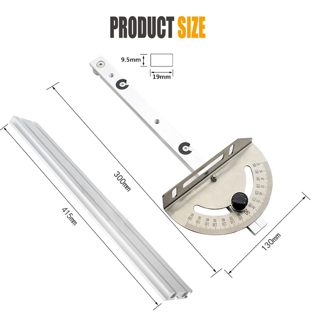 Table Saw Angle Push Ruler Carpenter Push Handle Band Saw Inverted Angle Plate Slide DIY Tool Accessories