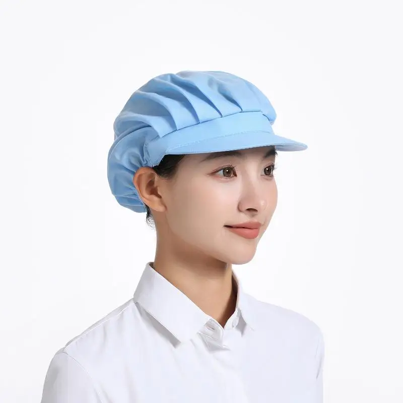 Breathable Work Hair Net Cap Reusable Mesh Back Adjustable Elastic Band for Kitchen Catering Restaurant Staff