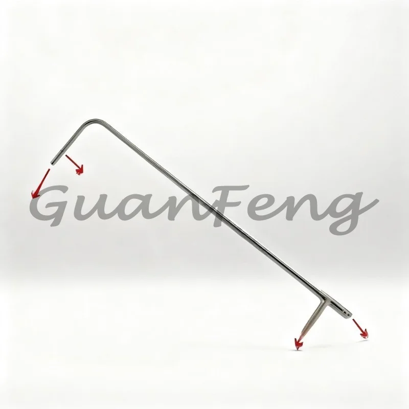 Multiple Size L-Type Standard Pitot Tube, 2mm 3mm 4mm Diameter Probe for Air Flow Velocity Measuring