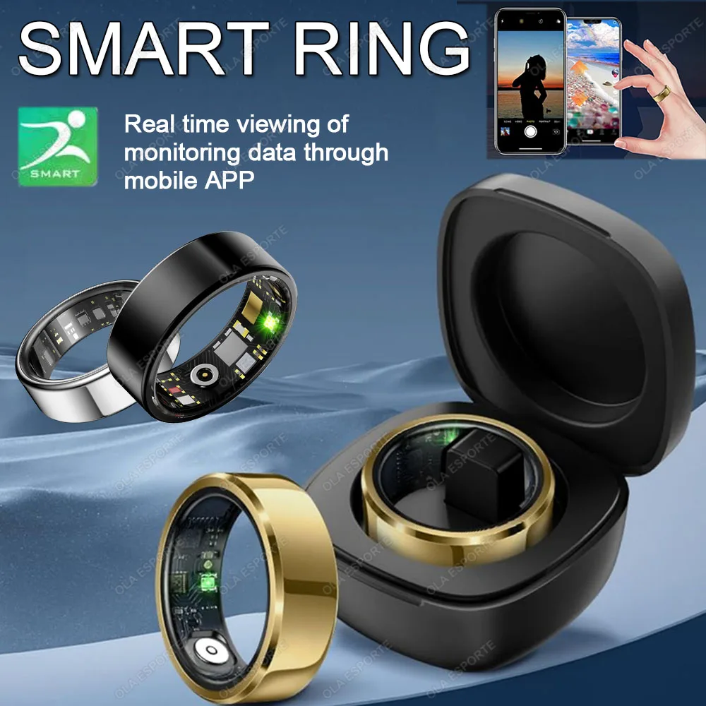 

2025 New For Xiaomi Smart Ring Men Women, Heart Rate, Blood Pressure Monitor Smartring IP68 & 5ATM Waterproof, Multi-sport Modes