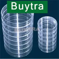 10 pcs/pack 55mm x15mm Laboratory Plastic Petri Dish/Transparent Clear Like Glass Petri Dish Lab Supplies