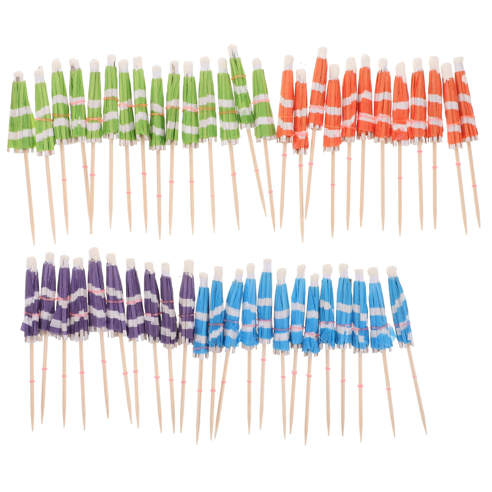 

50pcs Cocktail Umbrellas Drink Mini Wood Food Picks Decorative Party Supplies drink umbrellas cocktail picks paper for drinks