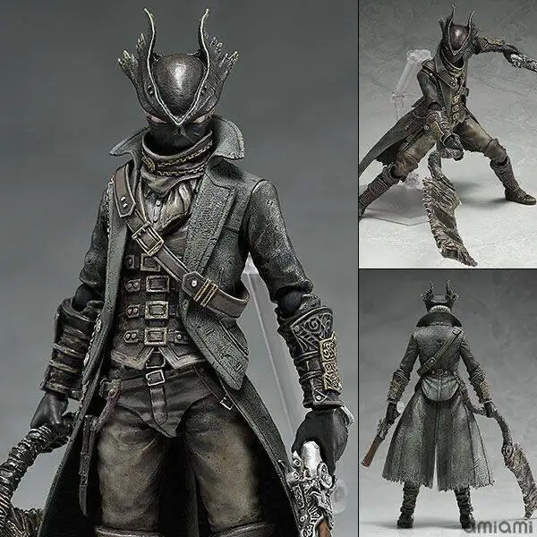 

Подвижная фигурка Figma Bloodborne Hunter, 15 см, коллекционная кукла-персонаж из игры, модель для декора рабочего стола, для коллекционеров аниме