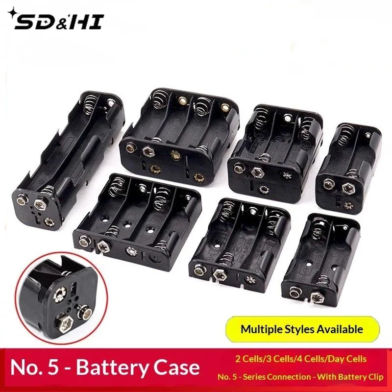 2/3/4/6/8 Slots LR06 Battery Holder Connector Storage School Physical Electrical Circuit Experiment Equipment Physics Teaching