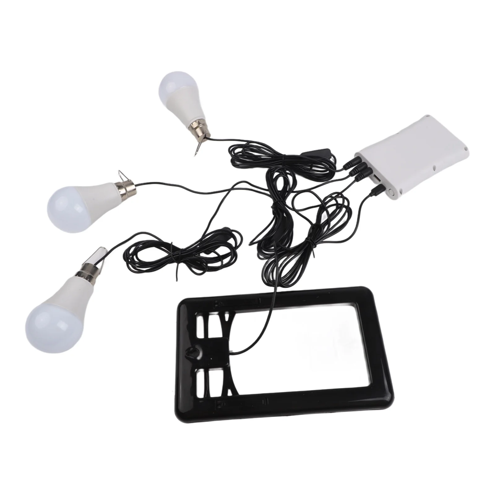 Waterproof Lantern White Camping Lantern Plastic Power Shell Three Bulbs Connection 10 Hours Lighting Time Easy Installation